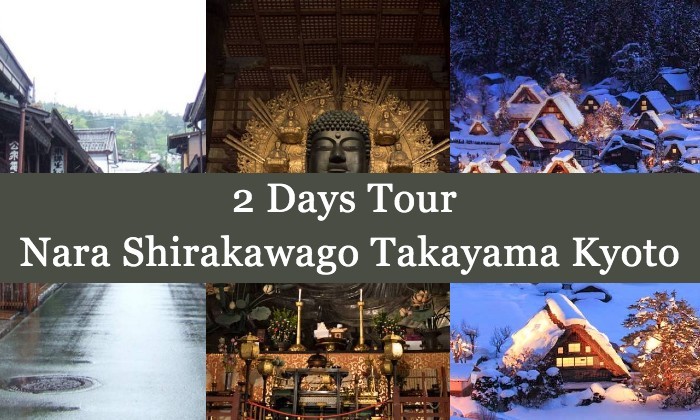 Nara, Takayama, Shirakawago & Kyoto: 2 Days